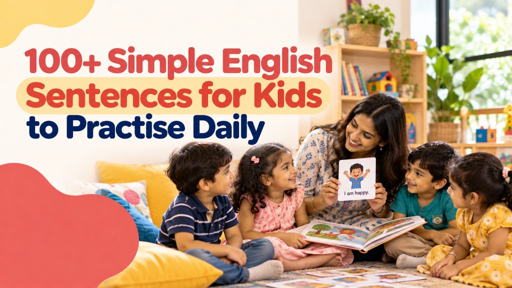 100+ Simple English Sentences for Kids to Practise Daily